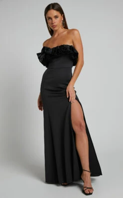 Showpo Cassius Off Shoulder Ruffle Ball Gown Dress In Black 11 Showpo Cassius Off Shoulder Ruffle Ball Gown Dress In Black -Showpo Women's Clothing Store Cassius Off Shoulder Ruffle Ball Gown Dress in Black 5