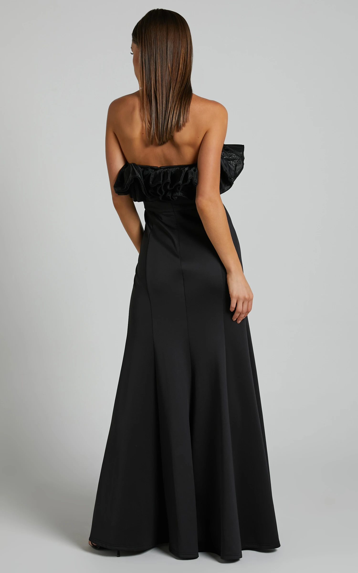 Showpo Cassius Off Shoulder Ruffle Ball Gown Dress In Black 7 Showpo Cassius Off Shoulder Ruffle Ball Gown Dress In Black - Image 7