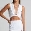 Showpo Celinna Mini Skirt - Button Through Skirt In White