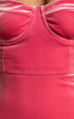 Showpo Cerena Strapless Bustier Midi Dress In Bubblegum Pink -Showpo Women's Clothing Store Cerena Strapless Bustier Midi Dress in Bubblegum Pink 09