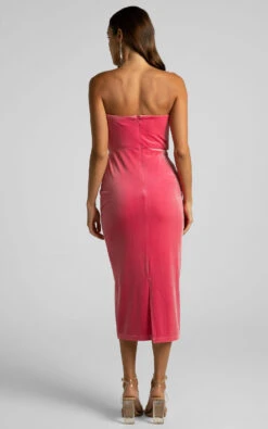 Showpo Cerena Strapless Bustier Midi Dress In Bubblegum Pink -Showpo Women's Clothing Store Cerena Strapless Bustier Midi Dress in Bubblegum Pink 10