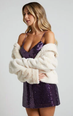 Showpo Cezziah Fur Jacket In Cream -Showpo Women's Clothing Store Cezziah Fur Jacket in Cream 10