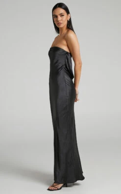 Showpo Charlita Strapless Cowl Back Satin Maxi Dress In Black 12 Showpo Charlita Strapless Cowl Back Satin Maxi Dress In Black -Showpo Women's Clothing Store Charlita Strapless Cowl Back Satin Maxi Dress in Black 2528SD21100056052529 3