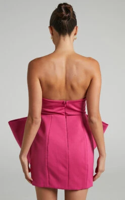 Showpo Charmilla Strapless Bow Front Mini Dress In Pink 10 Showpo Charmilla Strapless Bow Front Mini Dress In Pink -Showpo Women's Clothing Store Charmilla Strapless Bow Front Mini Dress in Pink 2528SD22080023022529 5