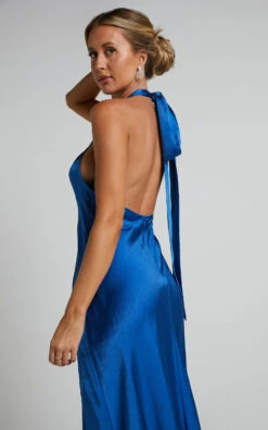 Showpo Clarabelle Halter Neck Thigh Slit Midi Dress In Cobalt Blue 13 Showpo Clarabelle Halter Neck Thigh Slit Midi Dress In Cobalt Blue -Showpo Women's Clothing Store Clarabelle Halter Neck Thigh Slit Midi Dress in Perriwinkle 6