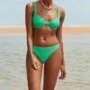 Showpo Kalama Bikini Top - Recycled Nylon Balconette Top In Jade