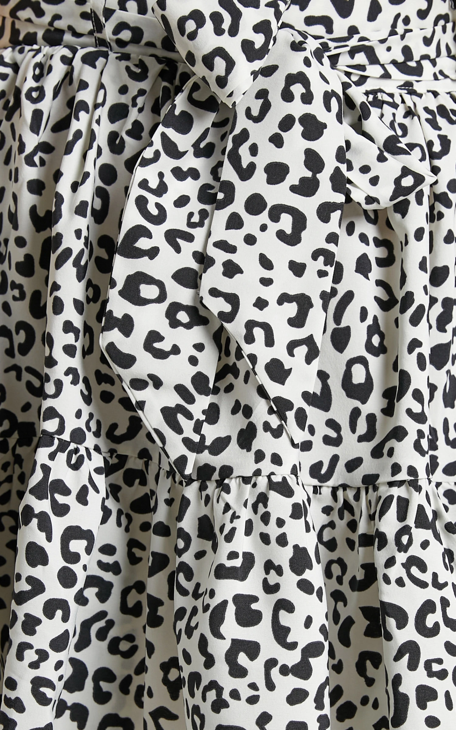 Showpo Daniella Tie Waist Mini Skirt In Black Print 9 Showpo Daniella Tie Waist Mini Skirt In Black Print - Image 9