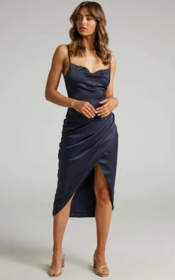 Showpo Dazzling Lights Dress In Navy Satin 12 Showpo Dazzling Lights Dress In Navy Satin -Showpo Women's Clothing Store Dazzling Lights Dress in Navy Satin 2528SD21040046032529 2