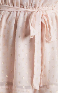 Showpo Delamaer Off Shoulder Polka Dot Mini Dress In Pink -Showpo Women's Clothing Store Delamaer Off Shoulder 3 4 Sleeve Mini Dress in Pink 2528SD22030078012529 4