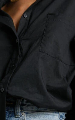 Showpo Delly Relaxed Balloon Sleeve Button Up Blouse In Black 13 Showpo Delly Relaxed Balloon Sleeve Button Up Blouse In Black -Showpo Women's Clothing Store Delly Relaxed Balloon Sleeve Button Up Blouse in Black 9