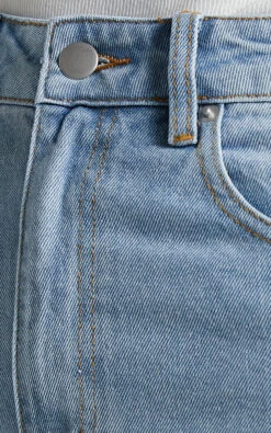 Showpo Dexter High Waisted Straight Leg Denim Jeans In Mid Blue Wash 15 Showpo Dexter High Waisted Straight Leg Denim Jeans In Mid Blue Wash -Showpo Women's Clothing Store Dexter Straight Leg Denim Jeans in Mid Blue Wash 7