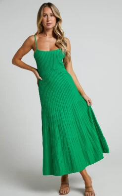 Showpo Donissa Midi Dress - Panelled Knit Dress In Green 9 Showpo Donissa Midi Dress - Panelled Knit Dress In Green -Showpo Women's Clothing Store Donissa Midi Dress Panelled Knit Dress in Green 6