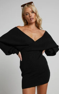 Showpo Dont Fall Down Knit Dress In Black 18 Showpo Dont Fall Down Knit Dress In Black -Showpo Women's Clothing Store Dont Fall Down Knit Dress in Black 10