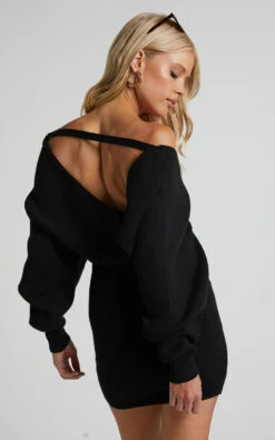 Showpo Dont Fall Down Knit Dress In Black 15 Showpo Dont Fall Down Knit Dress In Black -Showpo Women's Clothing Store Dont Fall Down Knit Dress in Black 8