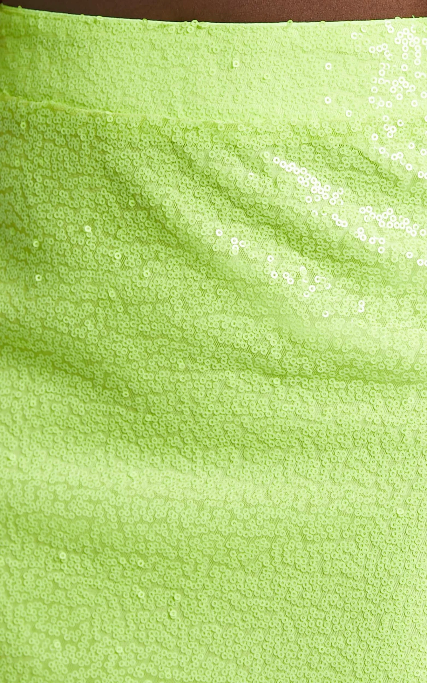 Showpo Elswyth Side Split Sequin Mini Skirt In Citrus 6 Showpo Elswyth Side Split Sequin Mini Skirt In Citrus - Image 6