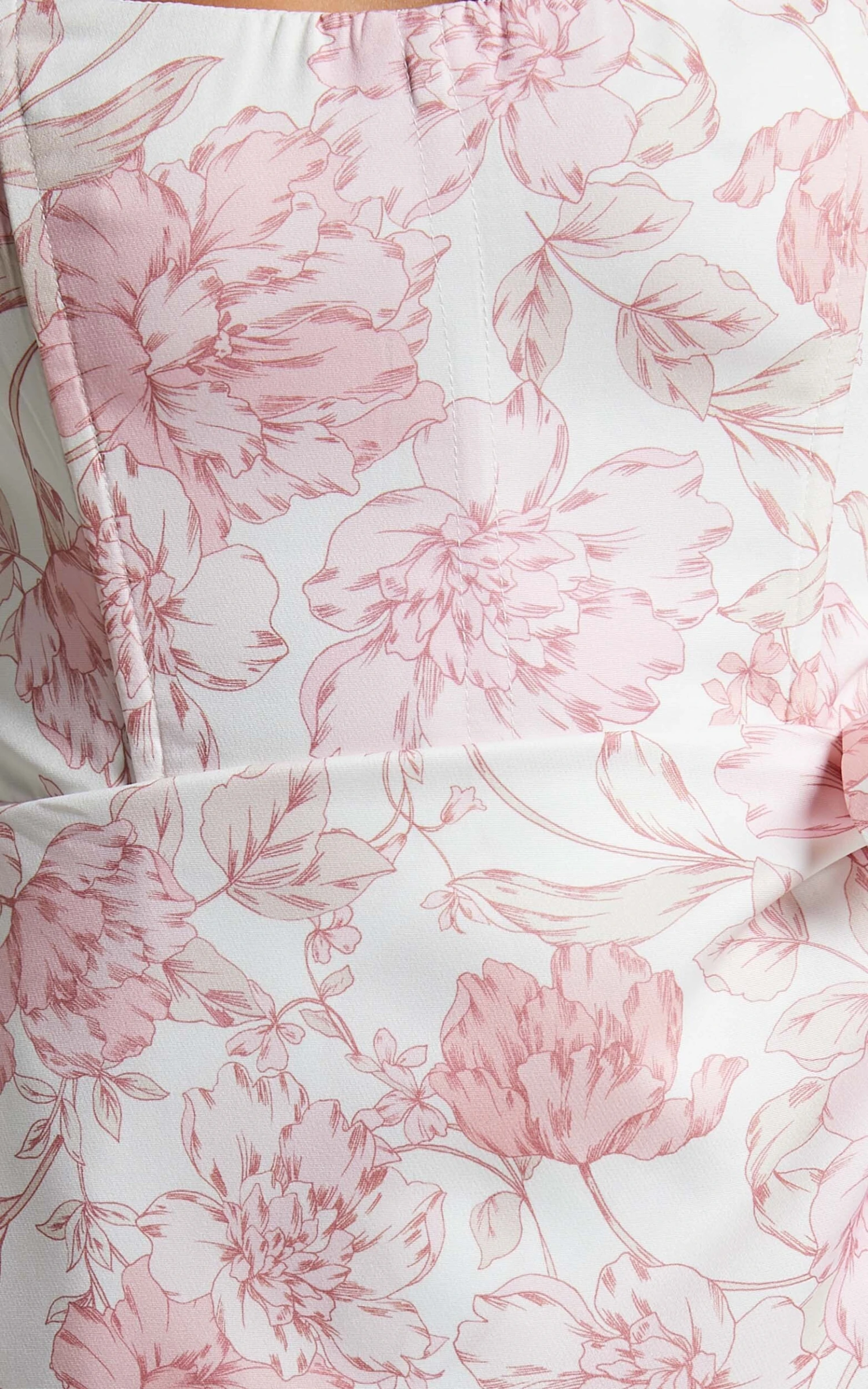 Showpo Ebielle Strapless Corset Wrap Mini Dress In Pastel Spring Floral 7 Showpo Ebielle Strapless Corset Wrap Mini Dress In Pastel Spring Floral - Image 7