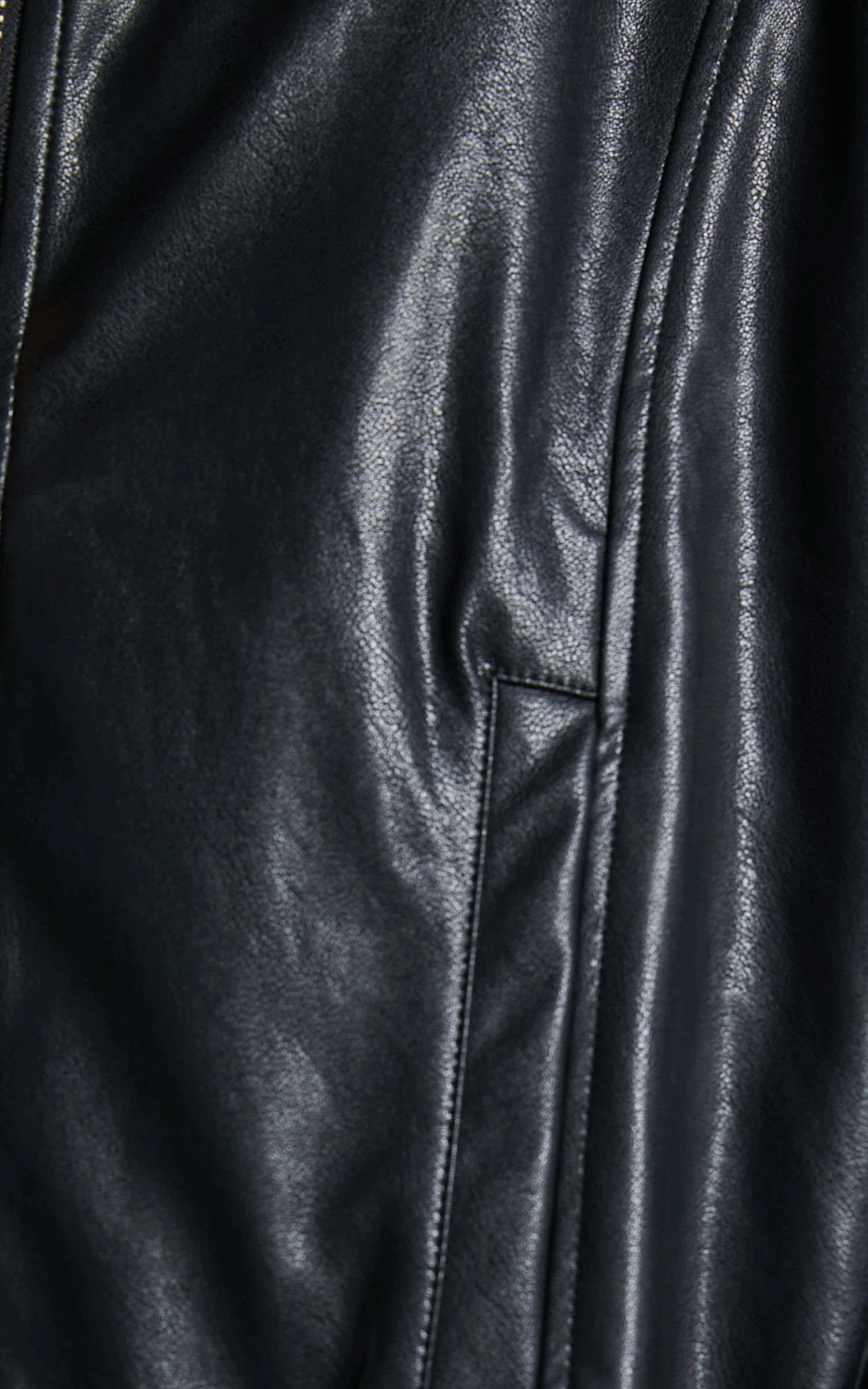 Showpo Edzelith Faux Leather Bomber Jacket In Black 8 Showpo Edzelith Faux Leather Bomber Jacket In Black - Image 8