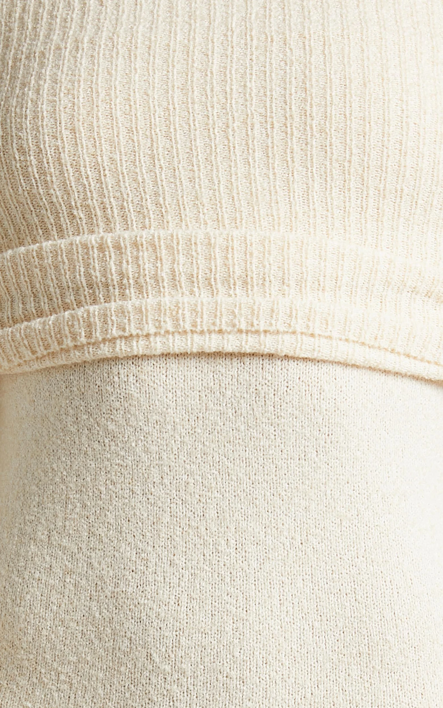 Showpo Ehmie Midi Dress - Knit Folded Off Shoulder Long Sleeve Dress In Natural 8 Showpo Ehmie Midi Dress - Knit Folded Off Shoulder Long Sleeve Dress In Natural - Image 8