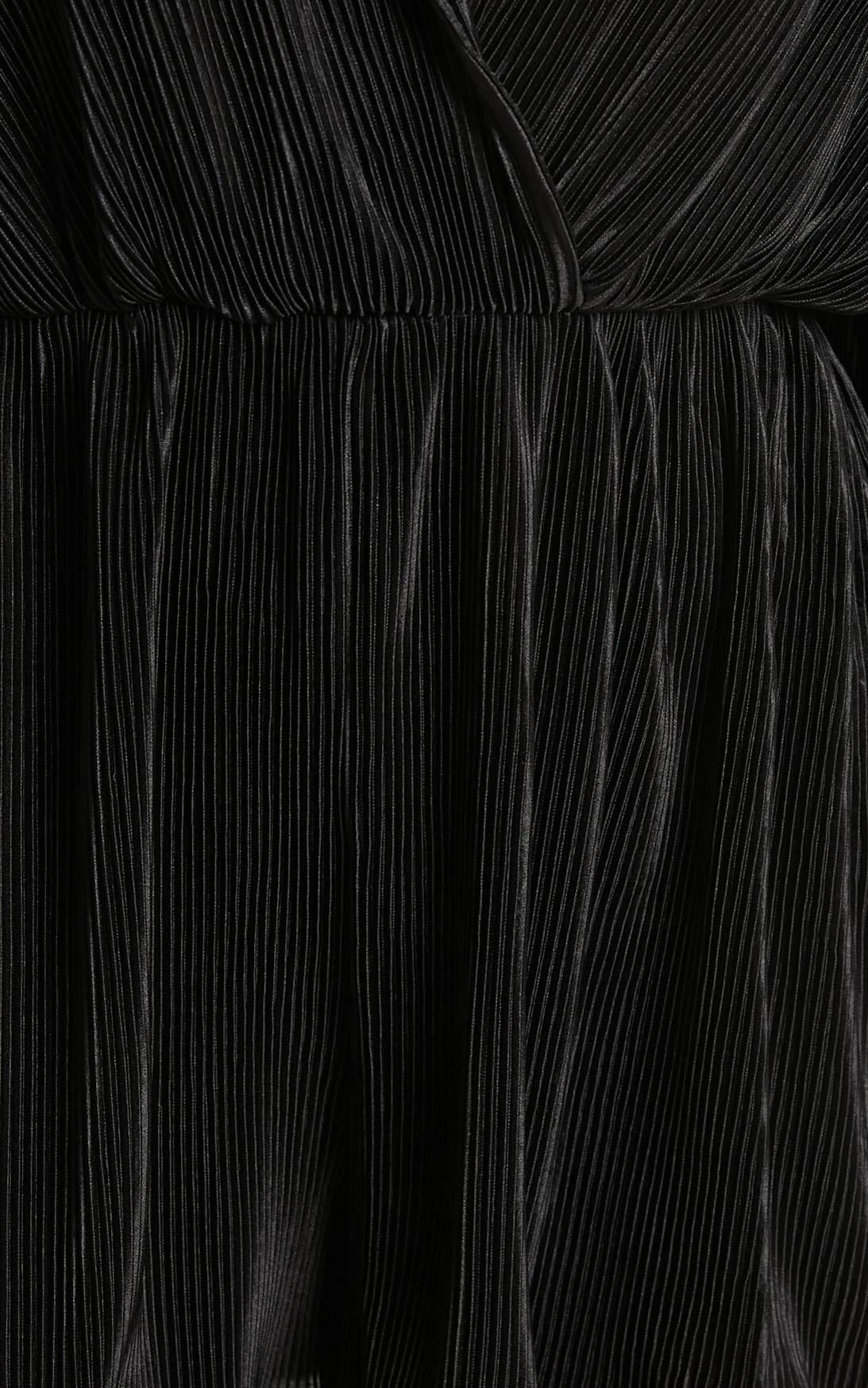 Showpo Elowen Playsuit - Plisse Collared Long Sleeve Playsuit In Black 8 Showpo Elowen Playsuit - Plisse Collared Long Sleeve Playsuit In Black - Image 8