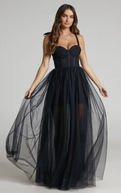 Showpo Emmary Bustier Bodice Tulle Gown In Black 8 Showpo Emmary Bustier Bodice Tulle Gown In Black -Showpo Women's Clothing Store Emmary Bustier Bodice Tulle Gown in Black 2528SD21100090022529