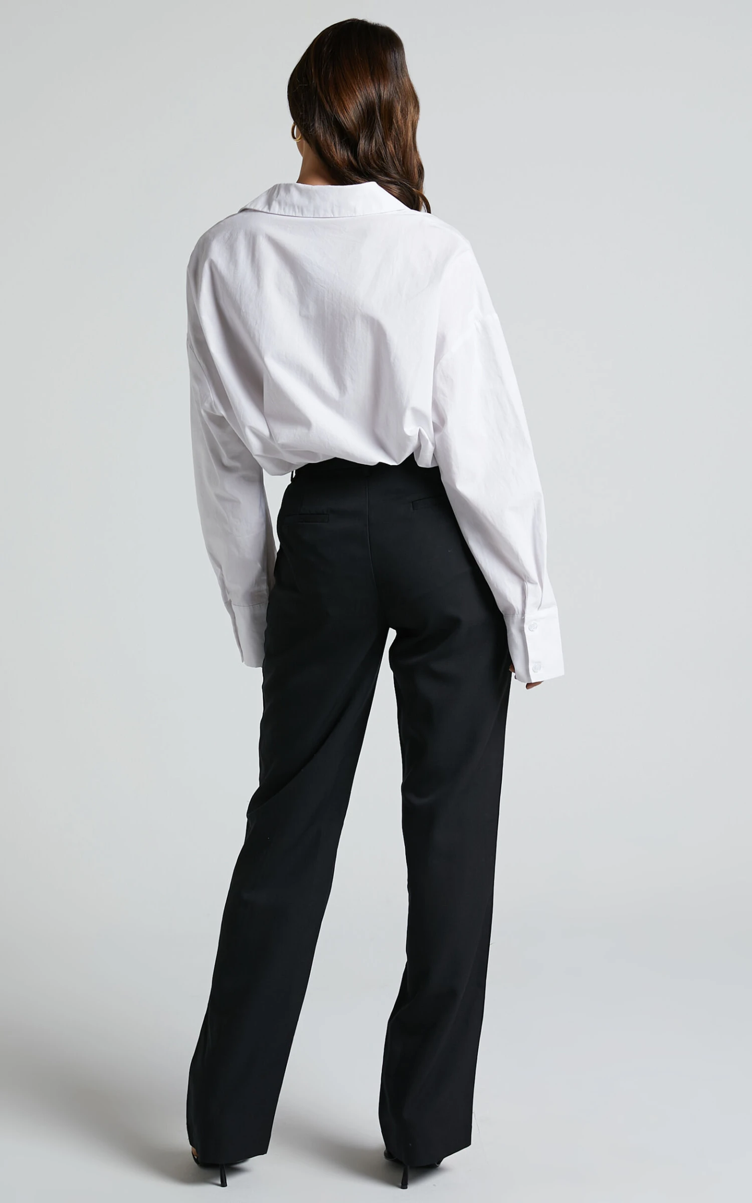 Showpo Ernez High Waisted Tailored Straight Pants In Black 7 Showpo Ernez High Waisted Tailored Straight Pants In Black - Image 7
