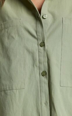 Showpo Evanlyn Split Cuff Shirt In Sage 17 Showpo Evanlyn Split Cuff Shirt In Sage -Showpo Women's Clothing Store Evanlyn Split Cuff Shirt in Sage 9