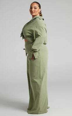 Showpo Evanlyn High Waisted Wide Leg Pants In Sage 13 Showpo Evanlyn High Waisted Wide Leg Pants In Sage -Showpo Women's Clothing Store Evanlyn wide leg pant in Sage 2528SB22070006022529 4