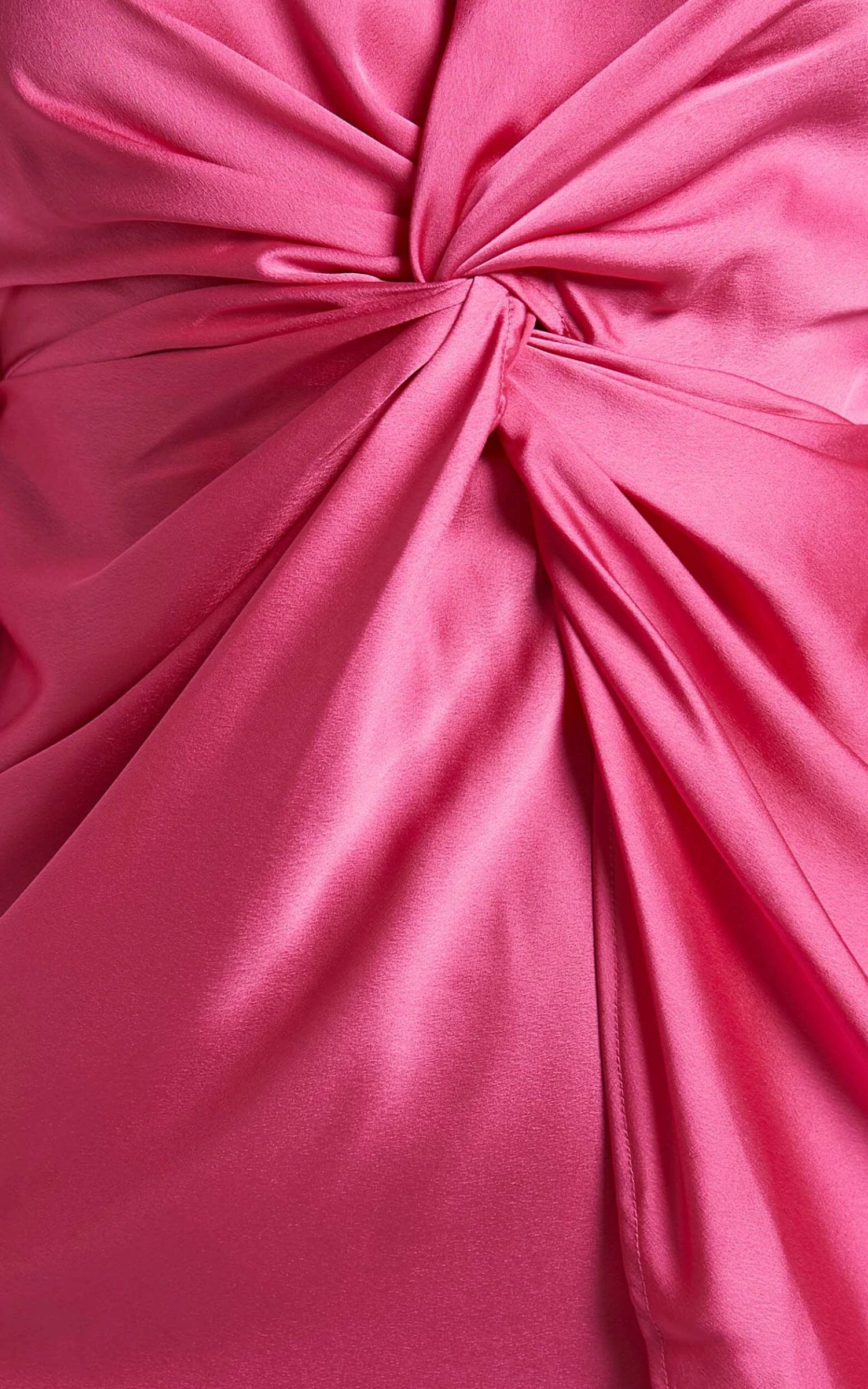 Showpo Everest Twist Front Relaxed Sleeve Mini Dress In Hot Pink 8 Showpo Everest Twist Front Relaxed Sleeve Mini Dress In Hot Pink - Image 8