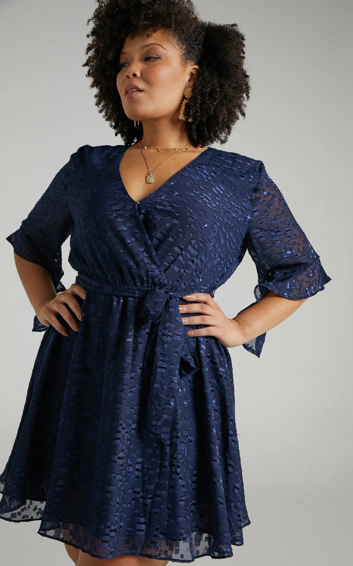 Showpo Everyday People Dress In Navy 3 Showpo Everyday People Dress In Navy - Image 3