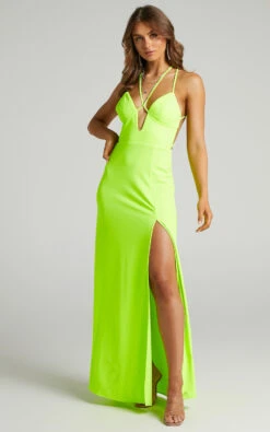 Showpo Evnika Strappy Maxi Dress With Low Back In Green 17 Showpo Evnika Strappy Maxi Dress With Low Back In Green -Showpo Women's Clothing Store Evnika Strappy Maxi Dress with Low Back in Green 2528SD21100045022529