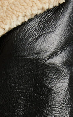 Showpo Ezra Shearling Aviator Jacket In Black -Showpo Women's Clothing Store Ezra Shearlin Aviator Jacket in Black 11