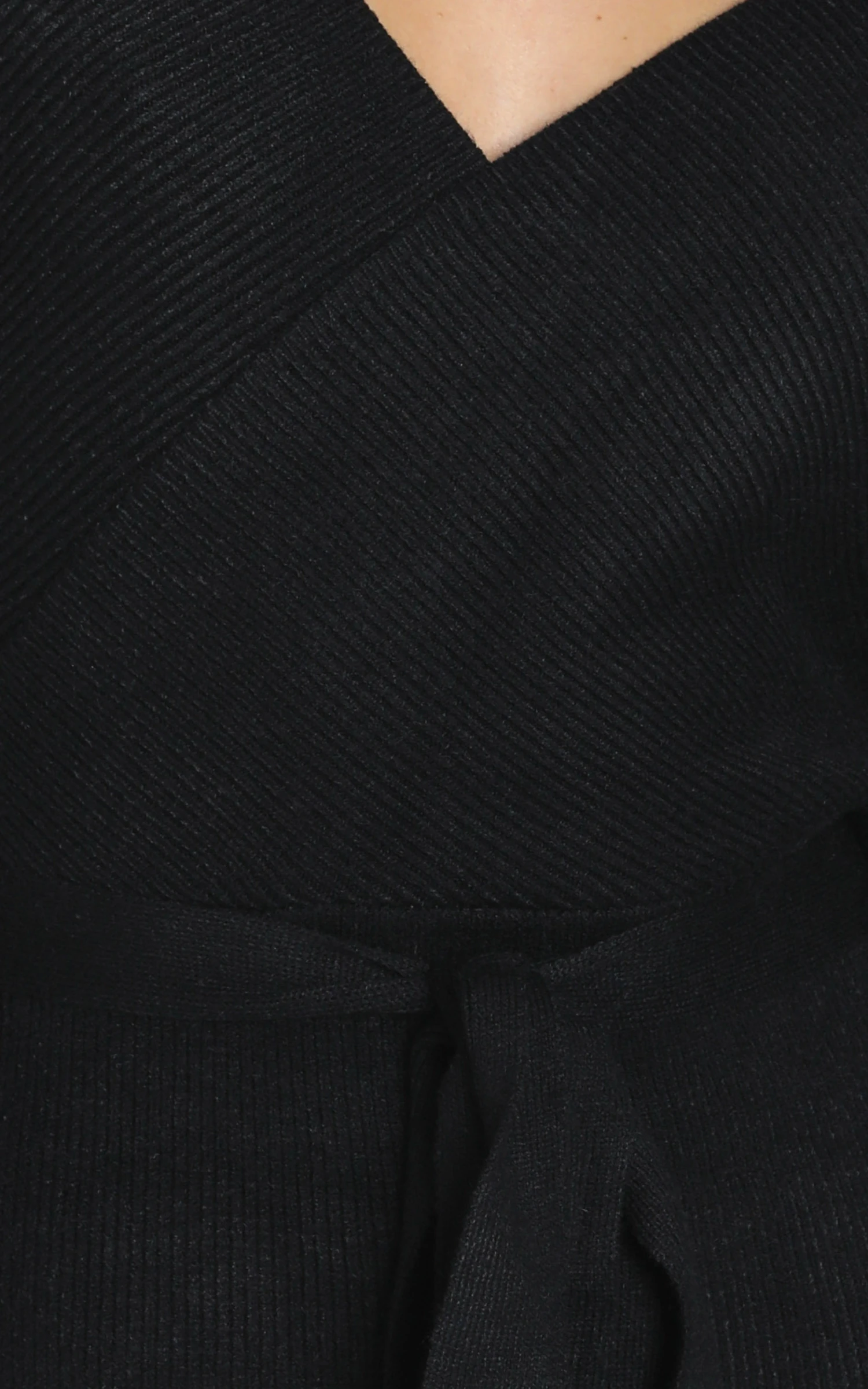 Showpo Dont Fall Down Knit Dress In Black 9 Showpo Dont Fall Down Knit Dress In Black - Image 9