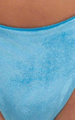 Showpo Marina Bikini Bottom In Blue Velvet -Showpo Women's Clothing Store Fabric 13