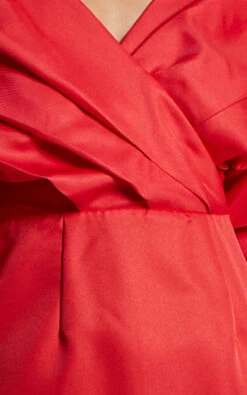 Showpo Anastasija Mini Dress - Off Shoulder V Neck Dress In Red 13 Showpo Anastasija Mini Dress - Off Shoulder V Neck Dress In Red -Showpo Women's Clothing Store Fabric 252892529