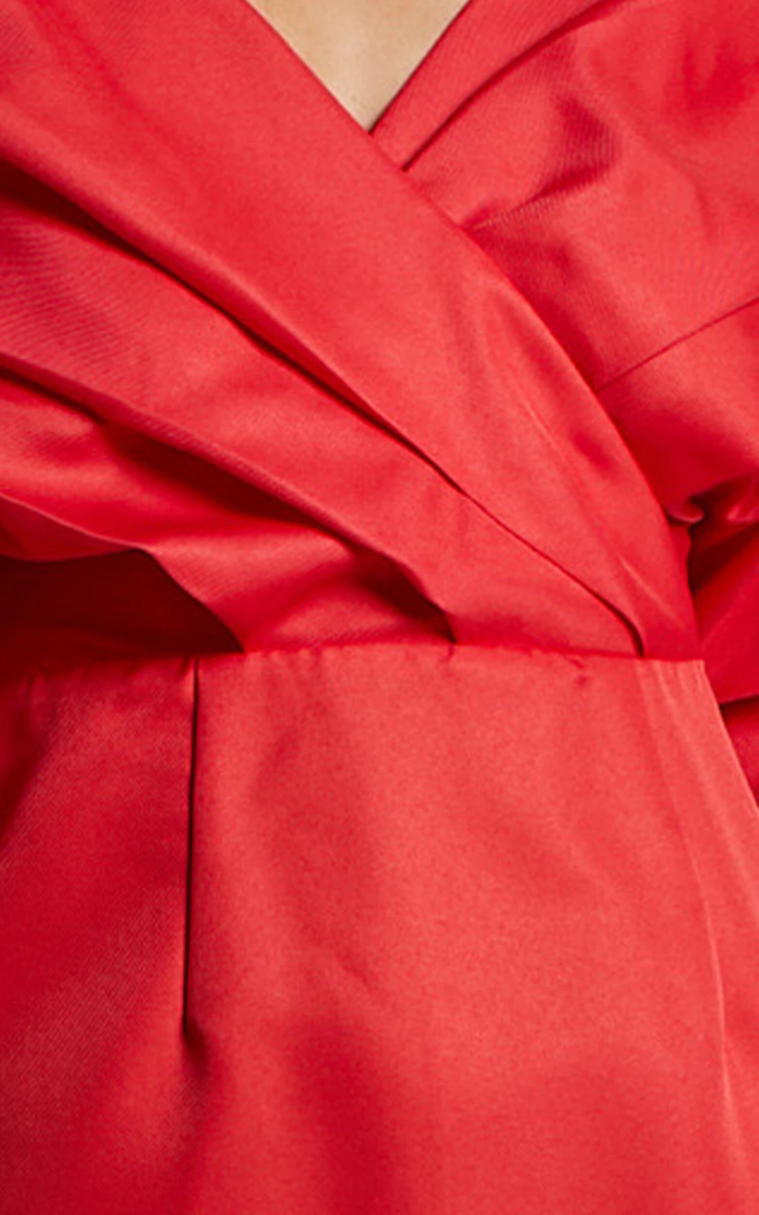 Showpo Anastasija Mini Dress - Off Shoulder V Neck Dress In Red 7 Showpo Anastasija Mini Dress - Off Shoulder V Neck Dress In Red - Image 7