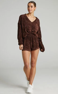 Showpo Filomena Chenille Slouch Crop Top In Chocolate 11 Showpo Filomena Chenille Slouch Crop Top In Chocolate -Showpo Women's Clothing Store Filomena Chenille Slouch Crop Jumper in Chocolate 2528ST21070023012529 12