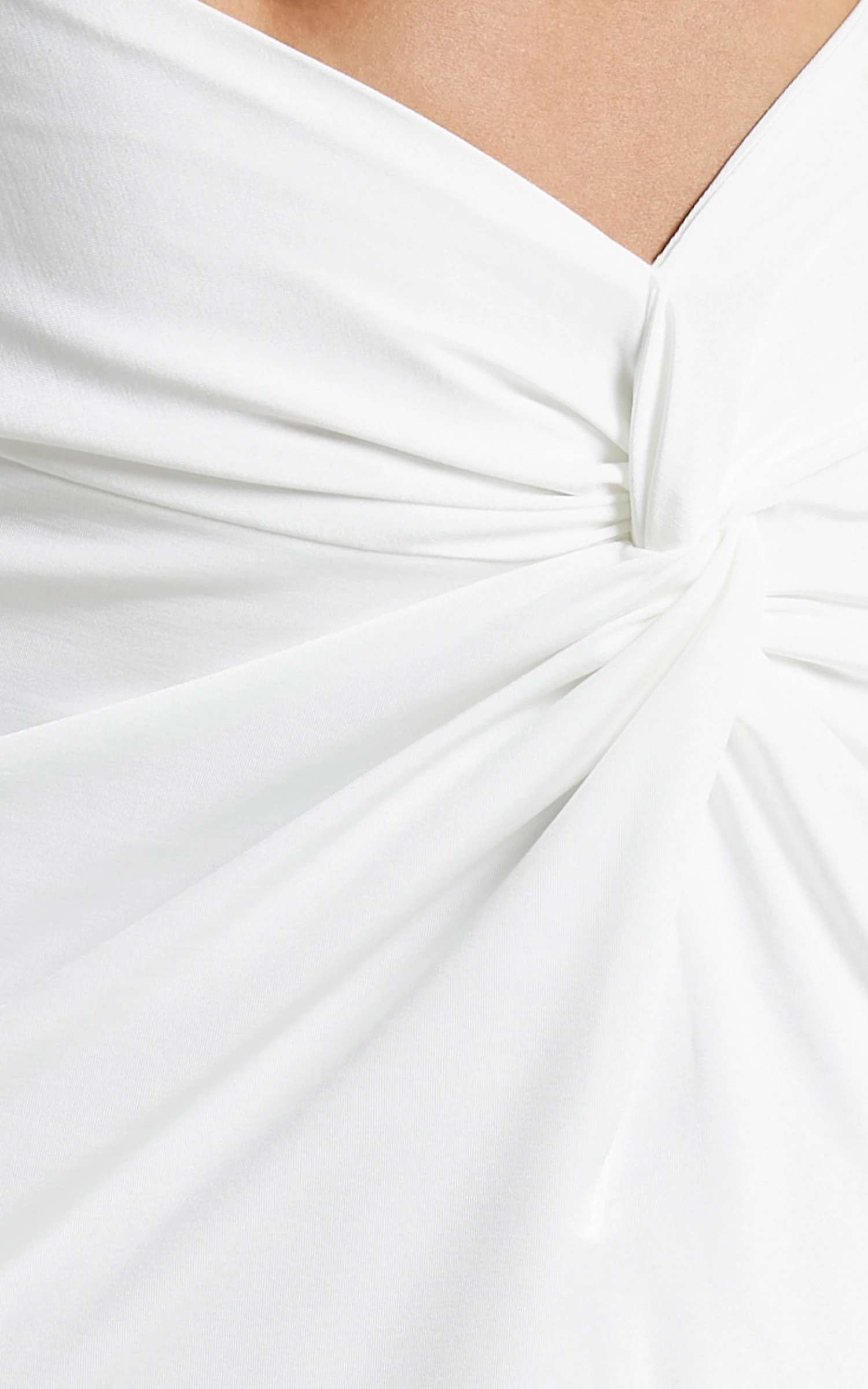 Showpo Forrest Halter Neck Top Twist Midi Skirt Two Piece Set In White - Image 8