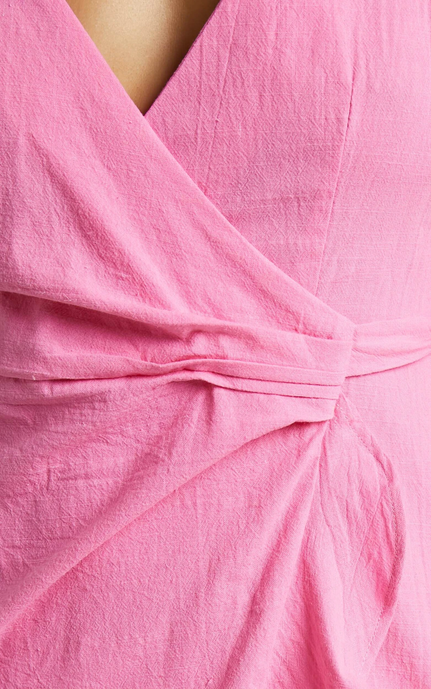 Showpo Francoise Long Sleeve Wrap Mini Dress In Pink 9 Showpo Francoise Long Sleeve Wrap Mini Dress In Pink - Image 9