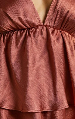 Showpo Glowmee Open Back Long Sleeve Tiered Mini Dress In Rust 9 Showpo Glowmee Open Back Long Sleeve Tiered Mini Dress In Rust -Showpo Women's Clothing Store Glowmee long sleeve tiered mini dress in Rust 2528SD22040072012529 5