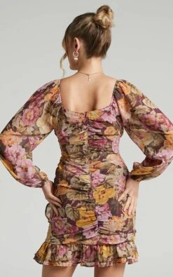 Showpo Grizela Gathered Bust Long Sleeve Mini Dress In Classic Floral 14 Showpo Grizela Gathered Bust Long Sleeve Mini Dress In Classic Floral -Showpo Women's Clothing Store Grizela Dress in Classic Floral 2528SD21020006022529 7