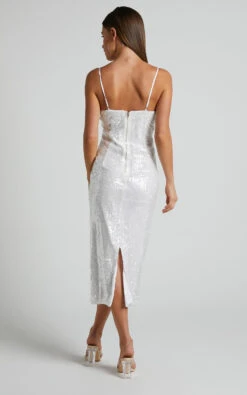 Showpo Gween Clear Sequin Sheer Midi Dress In White 12 Showpo Gween Clear Sequin Sheer Midi Dress In White -Showpo Women's Clothing Store Gween Clear Sequin Sheer Midi Dress in White 5