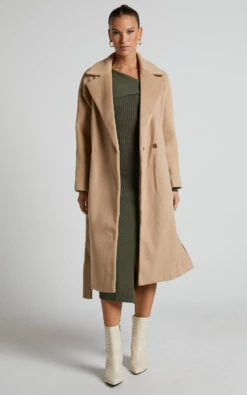 Showpo Hasanna Asymmetrical One Shoulder Long Sleeve Knit Midi Dress In Khaki -Showpo Women's Clothing Store Hasanna Asymmetrical One Shoulder Long Sleeve Knit Midi Dress in Khaki 11