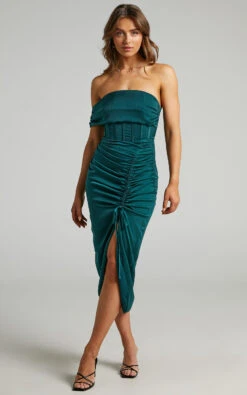 Showpo Hawk Off Shoulder Corset Drawstring Detail Midi Dress In Emerald 14 Showpo Hawk Off Shoulder Corset Drawstring Detail Midi Dress In Emerald -Showpo Women's Clothing Store Hawk Corset Off Shoulder Dress 2528SD210800462529 2