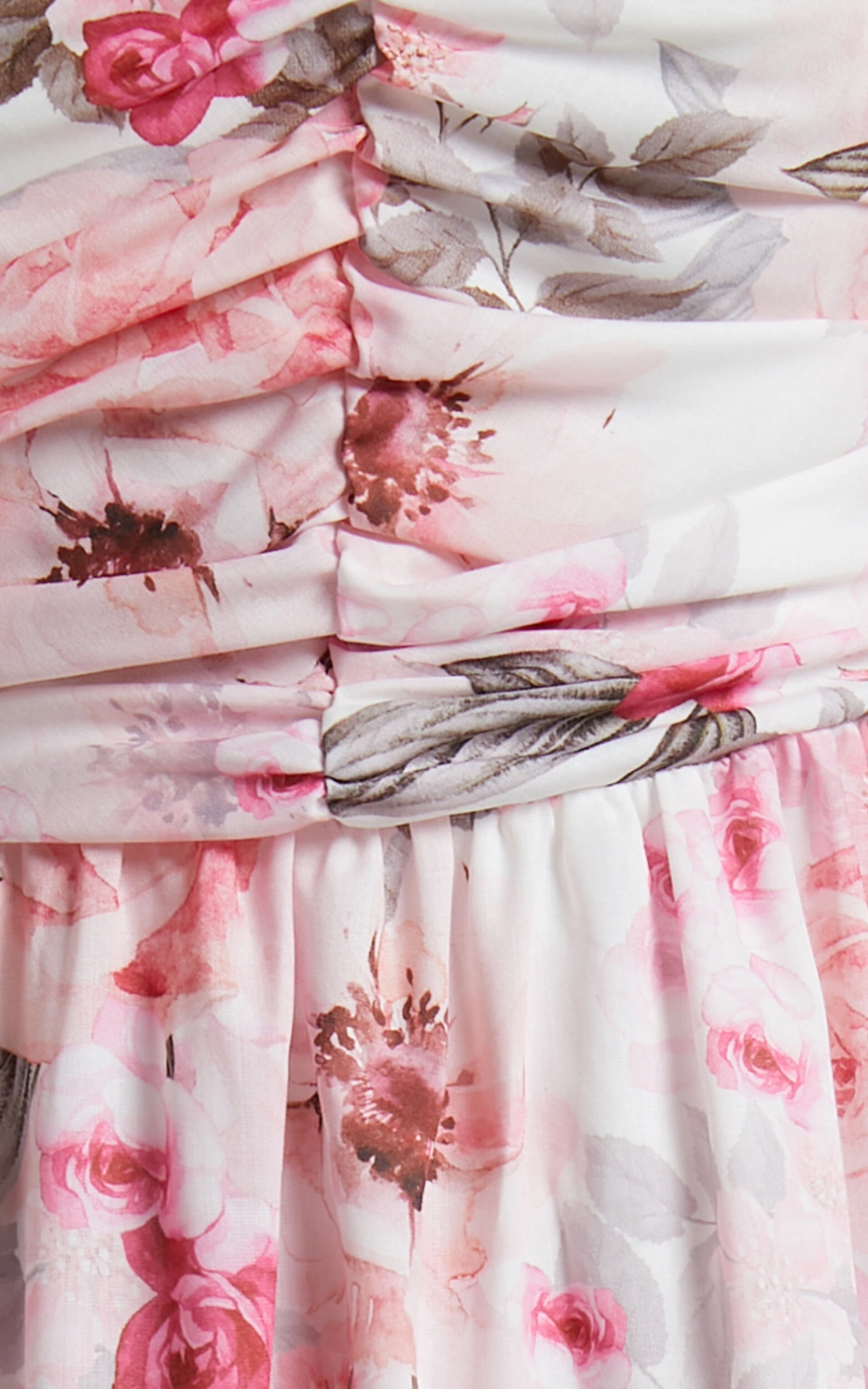 Showpo Haxzel Ruched Bust Puff Sleeve Midi Dress In Bouquet Floral 9 Showpo Haxzel Ruched Bust Puff Sleeve Midi Dress In Bouquet Floral - Image 9