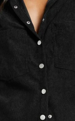 Showpo Hillevi Corduroy Shacket In Black 15 Showpo Hillevi Corduroy Shacket In Black -Showpo Women's Clothing Store Hillevi Corduroy Shacket in Black 6