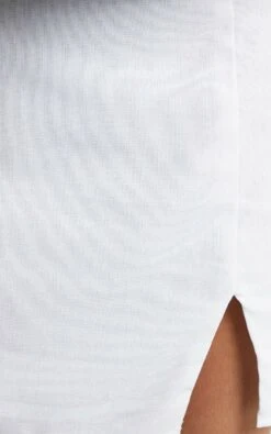 Showpo International Babe Mini Skirt In White Linen Look -Showpo Women's Clothing Store INTERNATIONAL BABE SKIRT IN WHITE LINEN LOOK S005775 WhiteLinen 11