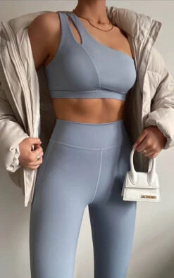 Showpo Vienna One Shoulder Sports Bra In Blue -Showpo Women's Clothing Store Image from iOS 252812529