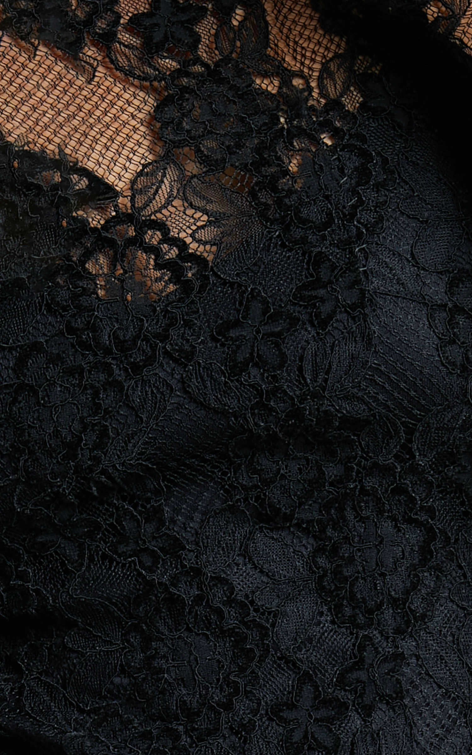 Showpo Iroshani Long Sleeve Lace Maxi Dress With Mini Slip Dress In Black 9 Showpo Iroshani Long Sleeve Lace Maxi Dress With Mini Slip Dress In Black - Image 9