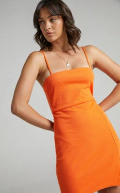 Showpo Island Babe Mini Dress In Orange