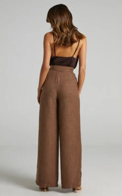Showpo Jacintah High Waisted Twill Pants In Chocolate 13 Showpo Jacintah High Waisted Twill Pants In Chocolate -Showpo Women's Clothing Store Jacintah Twill Pants in Chocolate 2528SB21060026012529 8
